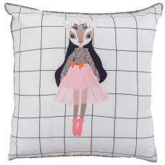 Квадратна наволочка з органічної бавовни з подвійним декором ROMANCE