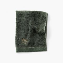 Махровий міні-рушник для рук з бавовни та бамбукової віскози з вишивкою SILVALYS