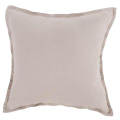 Квадратна наволочка з промитого льону та бавовни SONGE