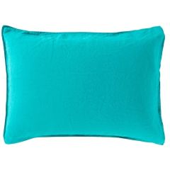 Прямокутна наволочка з промитого льону та бавовни SONGE