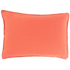 Прямокутна наволочка з промитого льону та бавовни SONGE