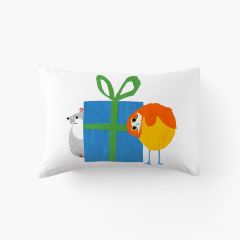 Наволочка прямокутна з подвійним декором з органічної бавовни TADAM