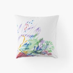 Квадратна наволочка з подвійним декором з перкалю DEMILUNE