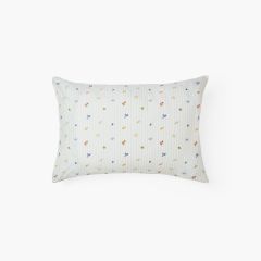 Прямокутна наволочка з органічної бавовни з подвійним декоромVULPINI різнобарвний